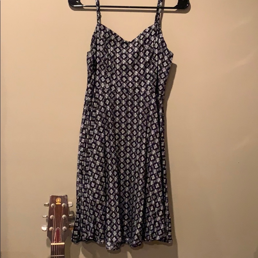 Mini black and white dress